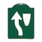 Signmission Designer Series Traffic Keep Left, Green & White Aluminum Sign, 18" x 24", GW-1824-22790 A-DES-GW-1824-22790 - alternate 1